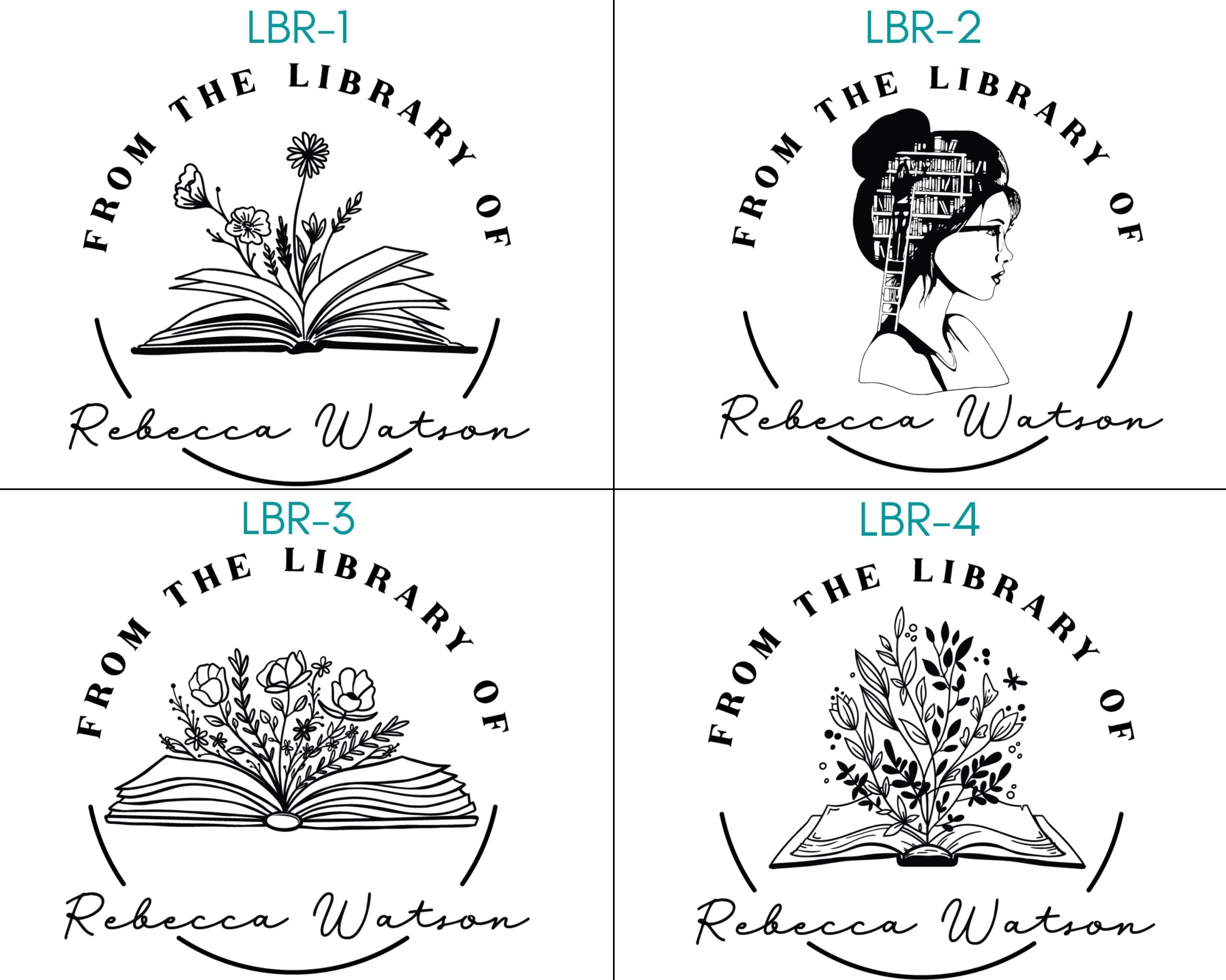 Round Self Inking Book Stamps