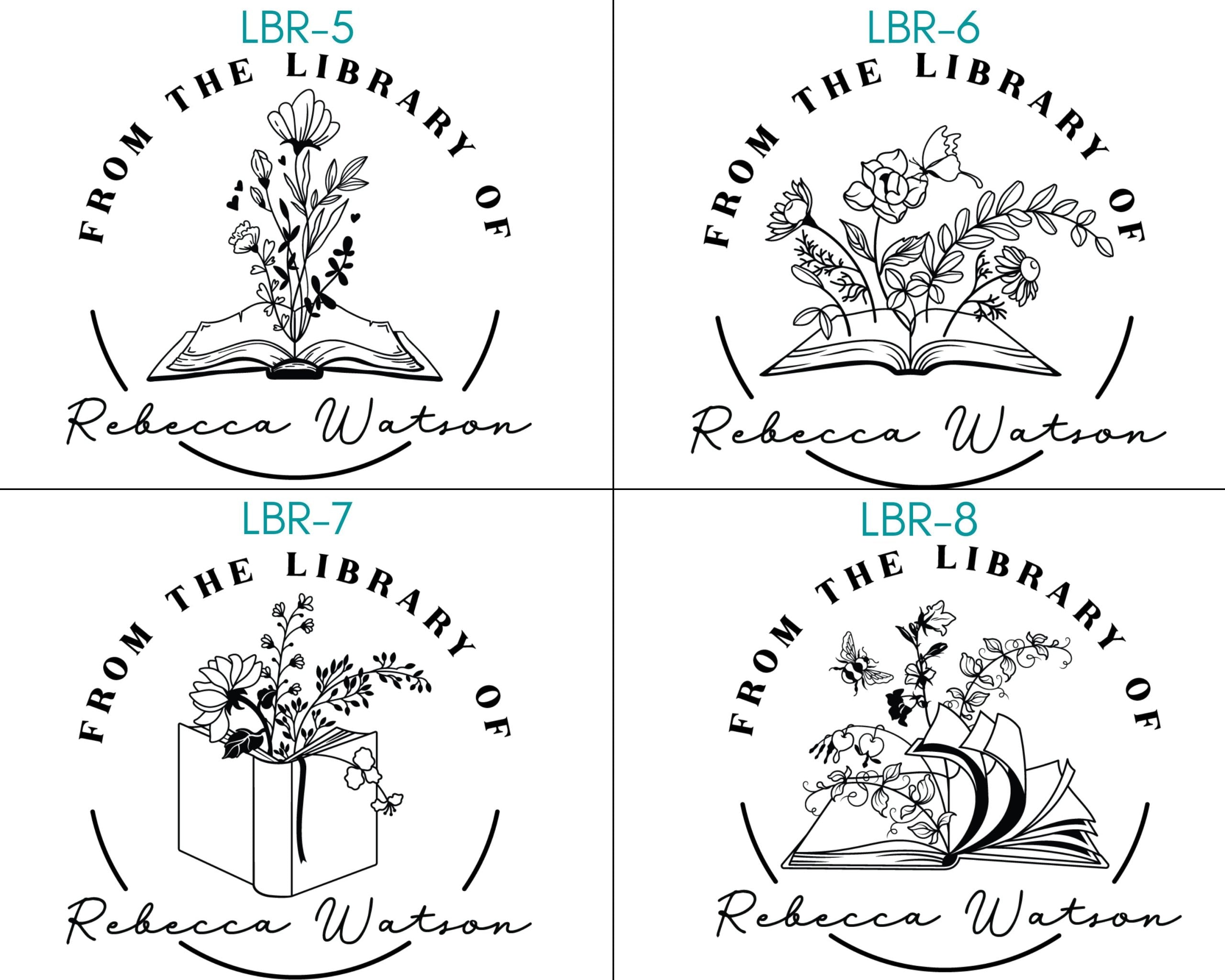 Round Self Inking Book Stamps