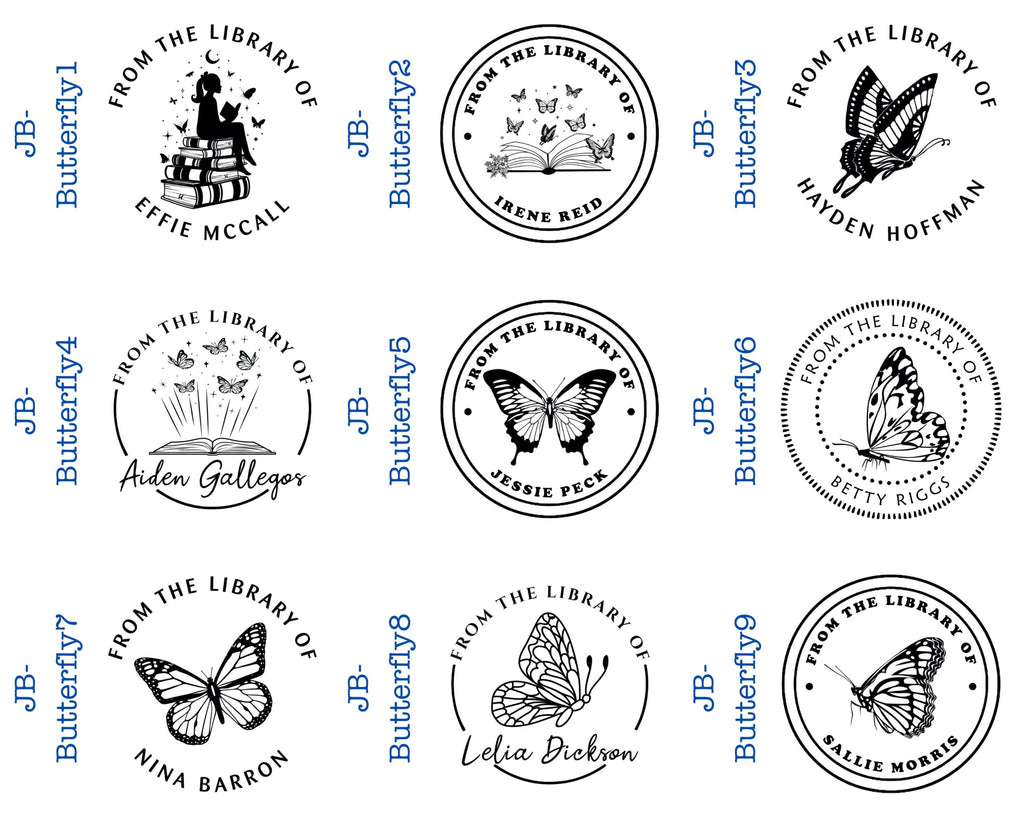 Round Self Inking Book Stamps