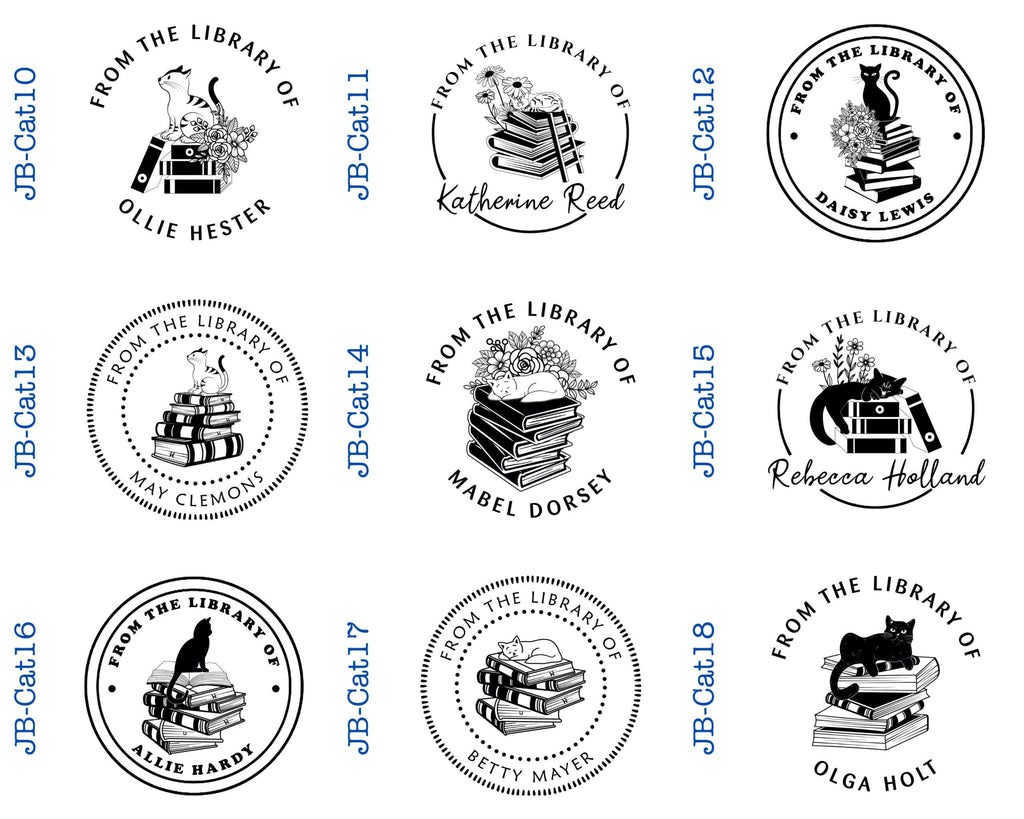 Round Self Inking Book Stamps