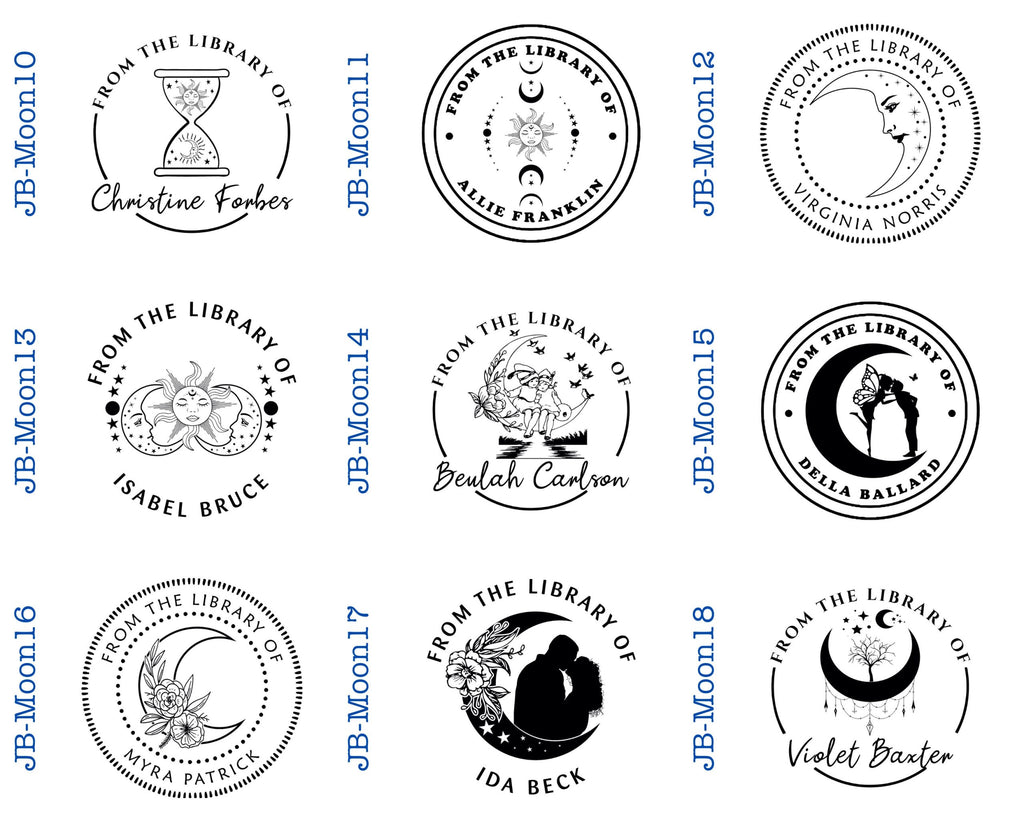 Round Self Inking Book Stamps