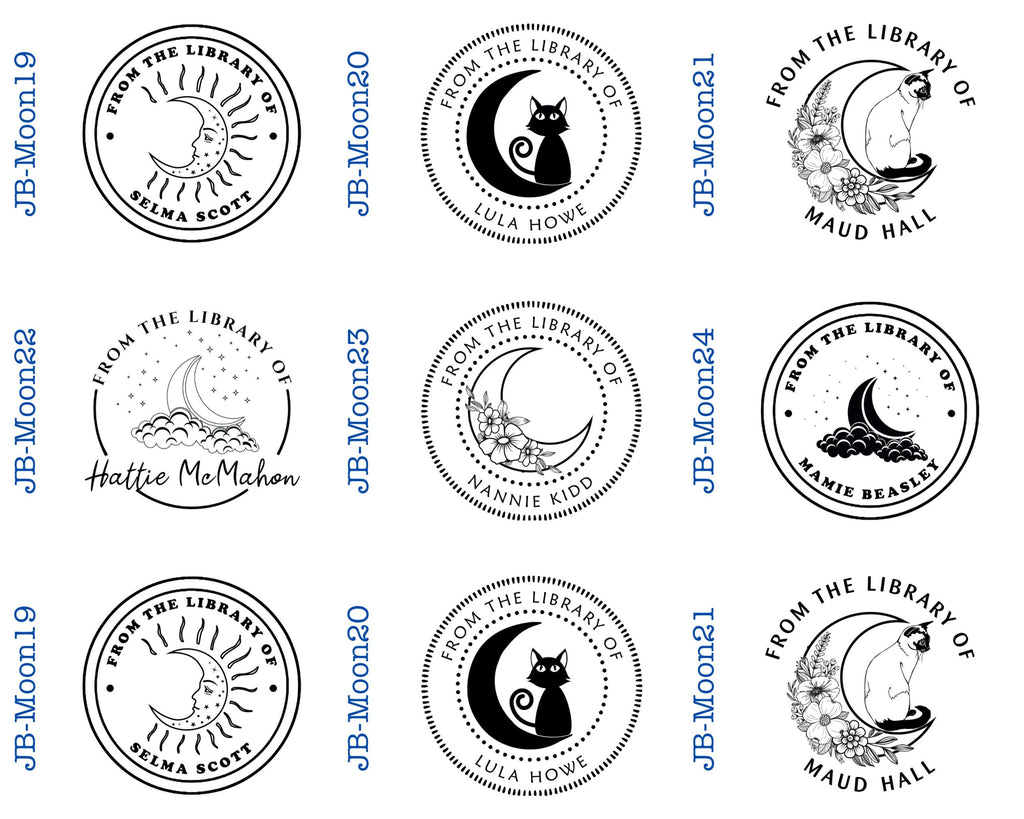 Round Self Inking Book Stamps