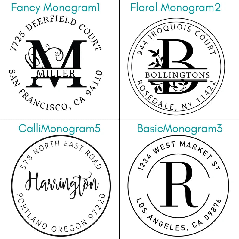 Self Inking Address Stamp | Round