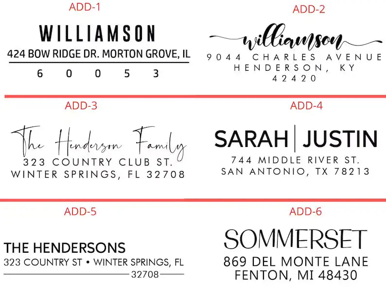 Self Inking Address Stamp | Rect