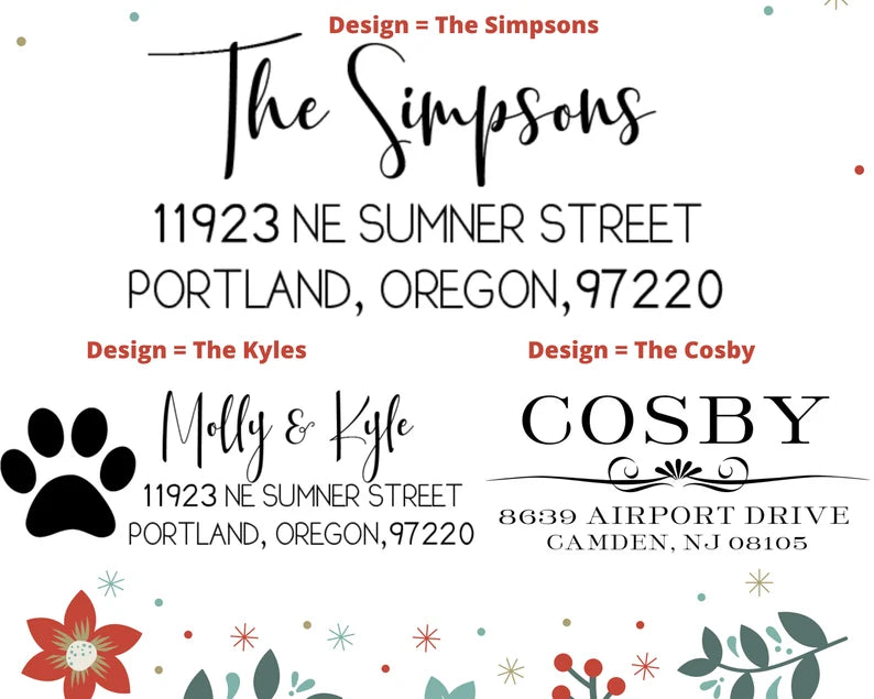 Self Inking Address Stamp | Rect