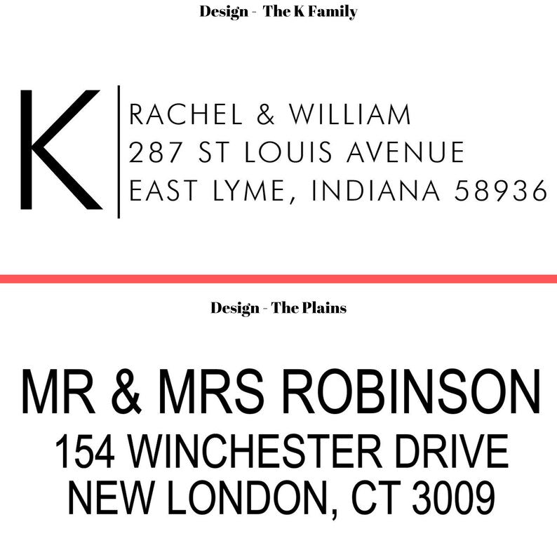 Self Inking Address Stamp | Rect