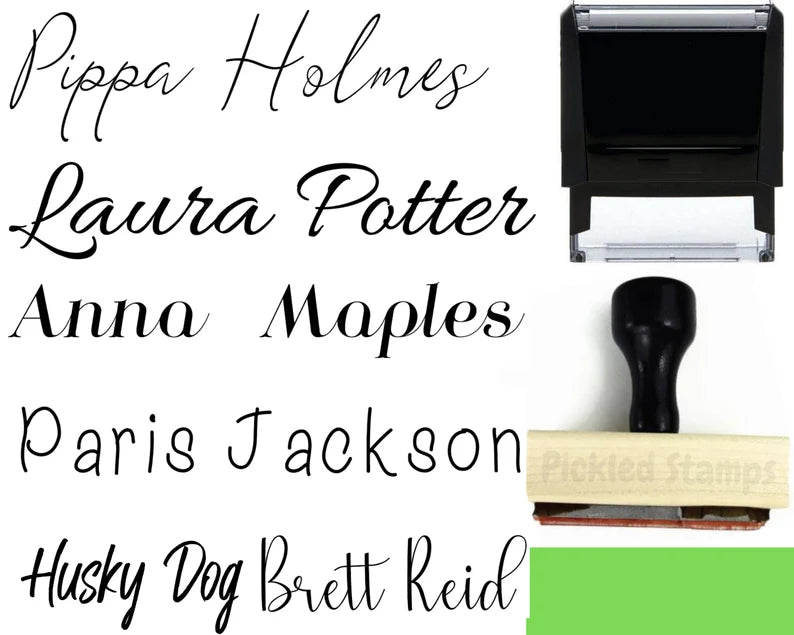 Self Inking Signature Stamps | Calligraphy
