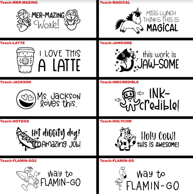 Custom Teacher Stamps
