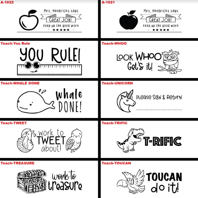 Custom Teacher Stamps